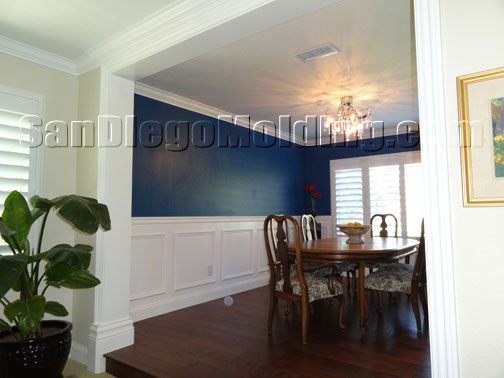 Crown molding, Wainscoting, Doorways, Window casing